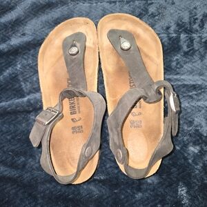 Birkenstock Black and Tan Sandals